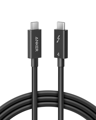 ANKER Thunderbolt 4 Zertifiziertes Kabel USB-C auf USB-C Kabel mit 100W Leistung, Unterstützt 8K Display und 40 Gbit/s Datentransfer, Kompatibel mit iPhone 15, MacBook, iPad, Samsung Galaxy S23 von ANKER