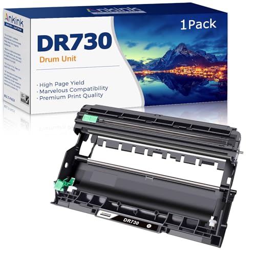 ANKINK DR730 kompatible Trommeleinheit (kein Toner) Ersatz für Brother DR-730 DR760 760 für HL-L2350DW HL-L2370DW HL-L2395DW HL-L2325DW MFC-L2750DW MFC-L2710DW L2690DW DCP-L2550DW Laserdrucker, 1 von ANKINK