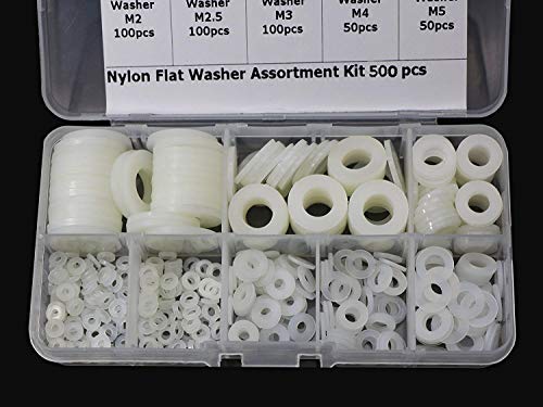 beihuazi® 500Stk Unterlegscheiben Kunststoff Beilagscheiben Nylon Distanzscheiben M2 M2.5 M3 M4 M5 M6 M8 M10 Scheiben für Heimwerker Motorrad Türen Modellbau beihuazi® 500Stk Unterlegscheiben Kunststoff Beilagscheiben Nylon Distanzscheiben M2 M2.5 M3 M4 M5 M6 M8 M10 Scheiben für Heimwerker Motorrad Türen Modellbau von beihuazi