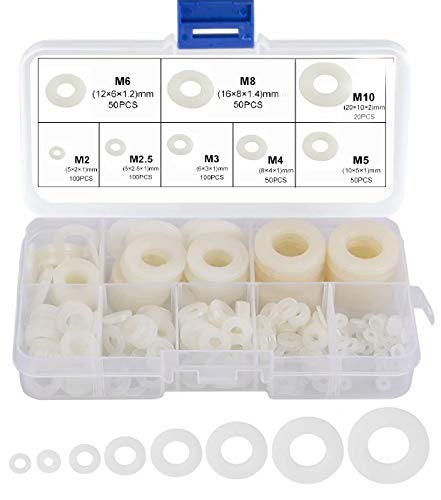 beihuazi® Unterlegscheiben Kunststoff Beilagscheiben 520Stk Nylon Distanzscheiben M2 M2.5 M3 M4 M5 M6 M8 M10 Scheiben für Heimwerker Motorrad Türen Modellbau beihuazi® Unterlegscheiben Kunststoff Beilagscheiben 520Stk Nylon Distanzscheiben M2 M2.5 M3 M4 M5 M6 M8 M10 Scheiben für Heimwerker Motorrad Türen Modellbau von beihuazi
