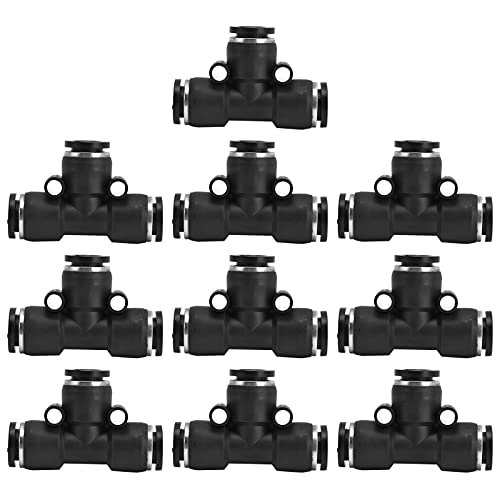 10 PCs Pneumatic Rohr -Armaturen eingestellt, PVC -Luftverbinder mit gravierter Größenmarkierung, Widersprüche, um Kupplungen an Verbinden zu verbinden, industrielles (Tracheal -Außendurchmesser 6 mm) von ANKROYU