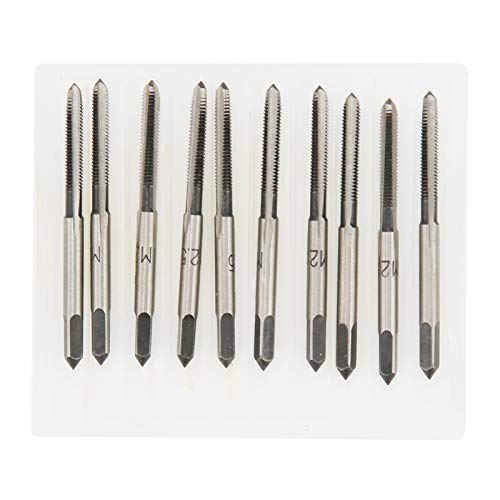 10 PCs Taper Steckerhahnsatz, M2.5 Gerade Schaft, Kohlenstoffstahlmaterial, Kohlenstoffstahlgewindewerkzeuge zur Metallverarbeitung in Maschinen, Holz -Kunststoff -Aluminiumarbeit von ANKROYU