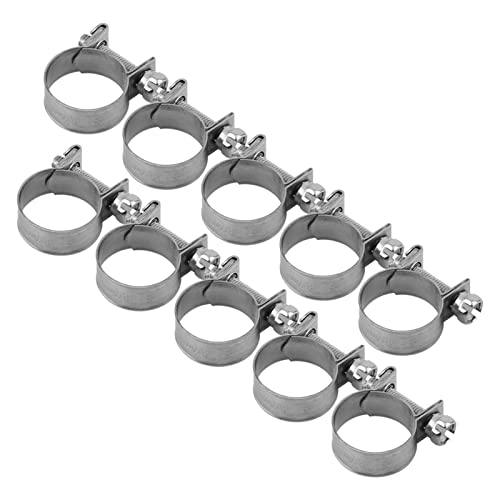 10 -pcs Edelstahl Mini -Kraftstoffleitungsrohrschlauchklemmclip 6mm bis 20 mm optionale Größe (16-18 mm) von ANKROYU
