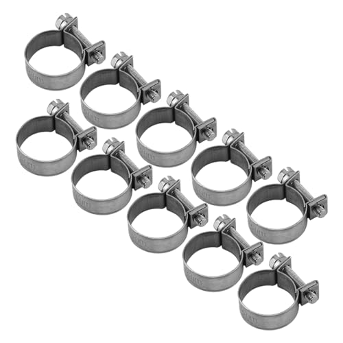10 -pcs Edelstahl Mini -Kraftstoffleitungsrohrschlauchklemmclip 6mm bis 20 mm optionale Größe (18-20 mm) von ANKROYU