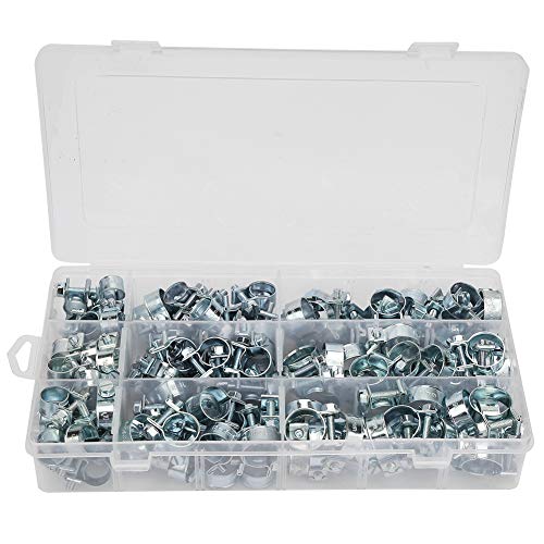 135 PCs Zink plattiert Mini-Brennstoffschlauchklemmen Leitungsrohrrohrklammern 8-18 mm von ANKROYU