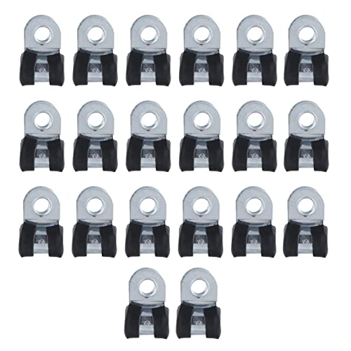 20 PCs 304 Edelstahl -R -Kabelklemmen mit Gummischkissen isoliertem Rohrrohr -Reifenklemme für elektrische Verdrahtungsleitungsanwendungen (12 mm) von ANKROYU