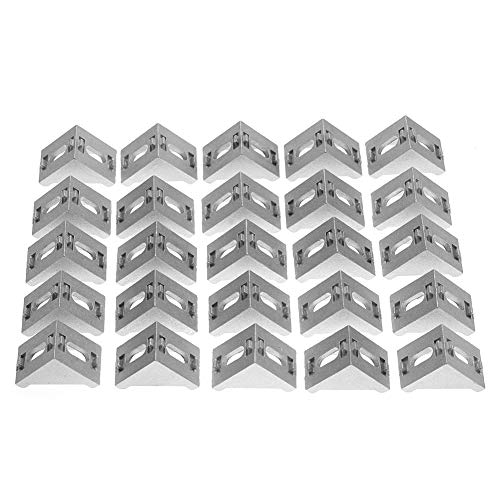 25pcs 4040 Aluminium L Form Eckklammer rechtwinkliger Klammer Befestigungselemente von ANKROYU