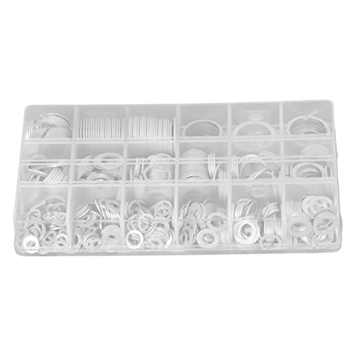 540 PCs 18 Größen Aluminiumlegierungs -Versiegelung Waschmaschine, erhöhter Temperaturresist -Set für Automobile, Hydrauliksysteme Home -Geräte 540 PCs 18 Größen Aluminiumlegierungs -Versiegelung Waschmaschine, erhöhter Temperaturresist -Set für Automobile, Hydrauliksysteme Home -Geräte von ANKROYU