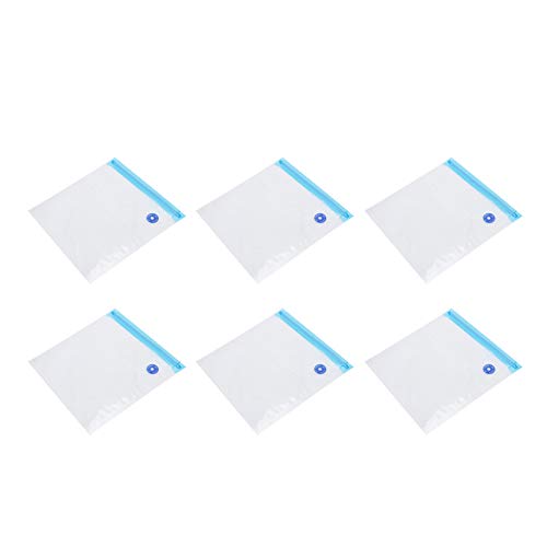 6PCS VAKUUM LAGERTASCHEN WIEDER VERWENDBARE LEBENSMITTEL-SEALER-TASCHEN MIT DOPPELNER-SCHLOSS FÜR FLEISCH GEMÜSE PET-LEBENSMITTEL-KÜCHE LAGERUNG PA PE-MATERIAL 68G BIS 86G (29 * 22 cm) von ANKROYU