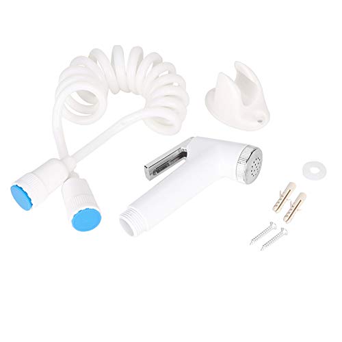 ABS Mini Handheld Toilette Bidet Spray Duschkopf Badezimmer Bad Körperreiniger Schlauchadapter langlebiger Hochdruck ergonomisches Design für Badezimmer Toilette weiße G1/2 -Zoll ABS Mini Handheld Toilette Bidet Spray Duschkopf Badezimmer Bad Körperreiniger Schlauchadapter langlebiger Hochdruck ergonomisches Design für Badezimmer Toilette weiße G1/2 -Zoll von ANKROYU