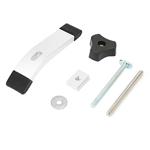ANKROYU 1 Set Aluminium Halten Sie die Klemme T -Schlitz T -Spur Tischplatte Holzbearbeitungswerkzeug Premium -Qualität langlebiger Arbeitsplatzpositionierung für Holzbearbeitungsp von ANKROYU