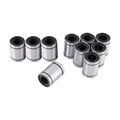 ANKROYU 10 Stück LM12UU 12 Mm Linearkugellager Für 3D Drucker Und CNC, Ultraglatte Metallbuchse, Hohe Präzision Und Tragfähigkeit, Trockenlaufschieber von ANKROYU