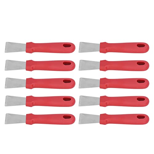 ANKROYU 10pcs Edelstahl Putty Messer Set Set Heavy Duty Griddle Scraper Lackierschaber Bankschaber mit ergonomischem Griff für Küchenreinigung Home DIY -Projekte von ANKROYU