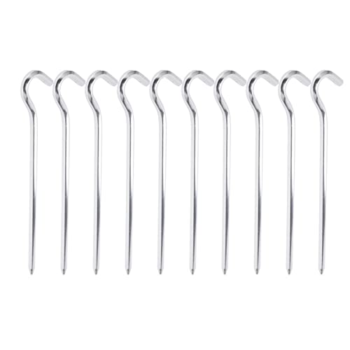 ANKROYU 10pcs Zeltstifte Hochleistungs -Aluminiumlegierungs -Zelteinsätze mit Haken für Camping -Wanderaktivitäten im Freien Leicht, leichte Rostproof 17,5 cm 7in ANKROYU 10pcs Zeltstifte Hochleistungs -Aluminiumlegierungs -Zelteinsätze mit Haken für Camping -Wanderaktivitäten im Freien Leicht, leichte Rostproof 17,5 cm 7in von ANKROYU