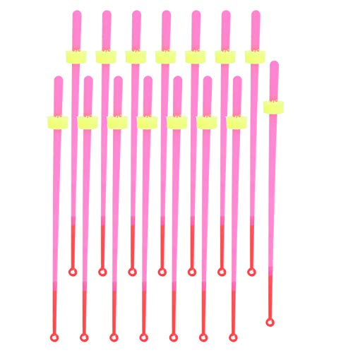 ANKROYU 15pcs Set Mini Winter Ice Angel Rod Tipps Flexible Abschnitte vordere Endabschnitte Ersatzzubehör für Eisfischereienthusiasten Rose Rot Größe L (18 cm) von ANKROYU