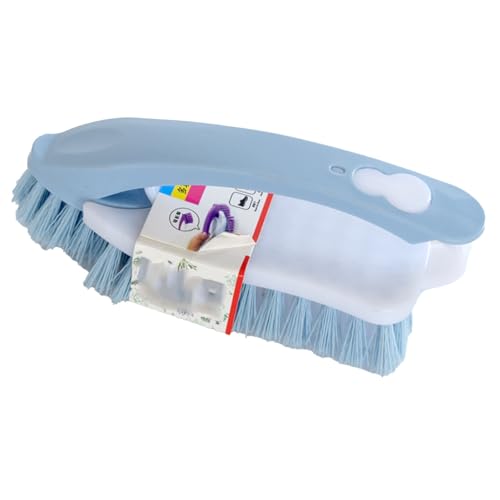 ANKROYU 2-in-1-Reinigungsbürste, multifunktionale, handliche, abnehmbare Scheuerbürste, weiche Borsten für Schuhe, Kleidung, Möbel, Kunststoff, leicht (Blau) von ANKROYU