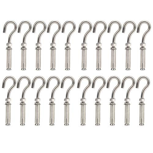 ANKROYU 20pcs M8 Expansionsschrauben 304 Edelstahl -Stahl -Ankerschrauben für Wachgelände Anti -Diebstahl -Türen Fensterrahmen Hausverbesserungsprojekte langlebige rostfeste Befest von ANKROYU