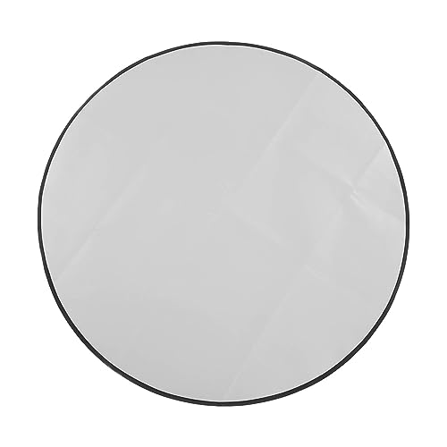 ANKROYU 36 Zoll runde feuerfeste Matte Hochtemperaturresistent unter Feuerstelle Matte wasserdichtes Haltleber im Freien Grill Campingdeck Schutz Grau 36 x 36 Zoll von ANKROYU