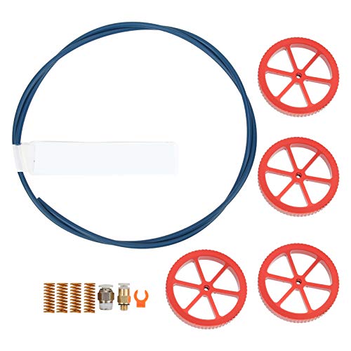 ANKROYU 3D -Drucker -Extruder -Upgrade -Kit Hochleistung Alumina Red Hand Twist Leveling -Nuss mit Premiumfedern Dämpfer für Ender 3 Ender 3 Pro Ender 5 Enhanced Printing Stability von ANKROYU