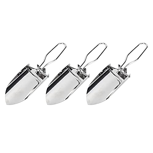 ANKROYU 3PCS Mini Hand Schaufel Klapp Edelstahl Kelle Tragbare Camping Garten Werkzeuge ANKROYU 3PCS Mini Hand Schaufel Klapp Edelstahl Kelle Tragbare Camping Garten Werkzeuge von ANKROYU