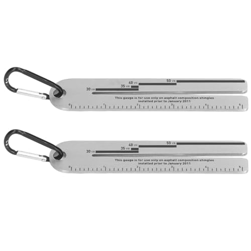 ANKROYU 5in Schindel werkzeug Profession elle Dachziegel Messgerät für Asphalt Verbund schindeln Edelstahl 3mm Dicke 2 Stück Kit von ANKROYU