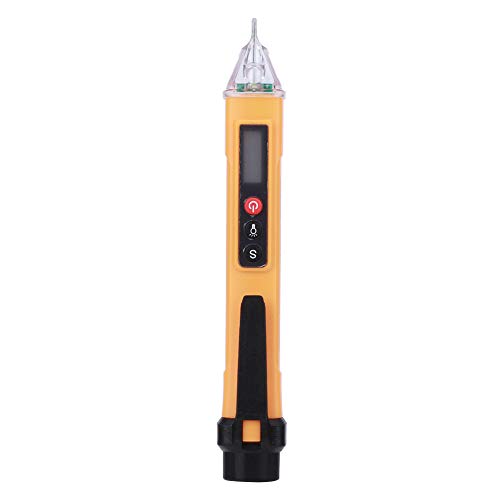ANKROYU AC 12 1000 V Berührungsloser Strom Und Spannungsdetektor, Wechselspannungs Erkennungsstift, Prüfstift Messgerät, Zur Beurteilung von Stromführenden Leitungen/leeren Leitungen(Gelb+Schwarz) ANKROYU AC 12 1000 V Berührungsloser Strom Und Spannungsdetektor, Wechselspannungs Erkennungsstift, Prüfstift Messgerät, Zur Beurteilung von Stromführenden Leitungen/leeren Leitungen(Gelb+Schwarz) von ANKROYU