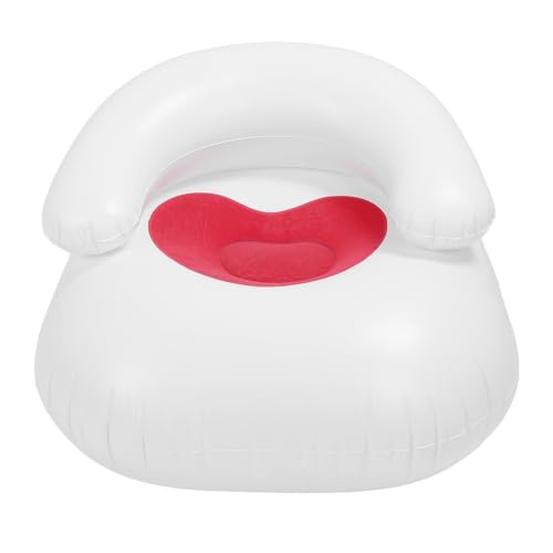 ANKROYU Aufblasbare herzförmige Sofa Stuhl tragbare Blow -up -Lounge -Couch mit Rückenlehne für Erwachsene Kinder Wohnzimmer Schlafzimmer PVC Flockungsmaterial 35.83x35.83x19.69in 220 lb (Verrotten) von ANKROYU