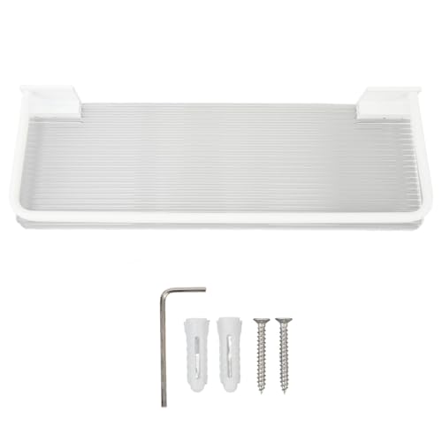 ANKROYU Badezimmer schwimmende Regale moderner cremiger Stil mit Wandmontage für Badezimmer Toiletten Aluminium Acryl 30 cm (Ohne Handtuchstange) von ANKROYU