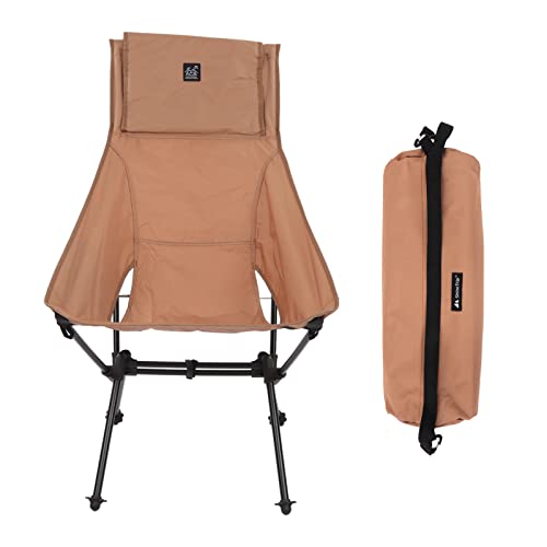 ANKROYU Campingstuhl tragbare Klappkampffläsionen -Rucksackstuhlleichter Stuhl Leichter Außenstuhl für das Wanderweg Strandpicknick mit Aluminiumlegierung Rahmen Oxford Stoff 1900G (Sand) von ANKROYU