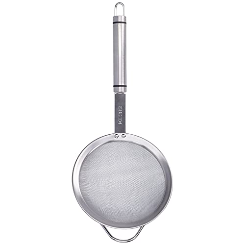 ANKROYU Edelstahl -Colander -Löffel 304 Hochleistungsschlitzlöffel mit Antiscalding -Griff zum Kochen des Filters pflücken Gemüse und Küchengebrauch (14cm) von ANKROYU