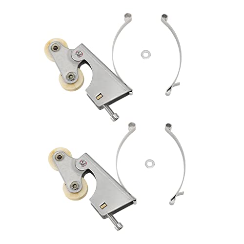 ANKROYU Edelstahl Kleider schrank Schiebetür Riemens cheibe Silent Smooth Rollen für Schrank Badezimmer Wasserdicht Rostfrei Heavy Duty 2PCS Ersatz Hardware (Konkav) von ANKROYU