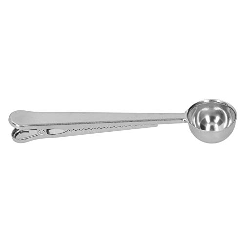 ANKROYU Edelstahl -Messlöffel Schaufel mit Versiegelungsclip für Kaffee -Tee -Milchpulver genaue Messung Langzeithandel. Lebensmittelqualität 3.7x17cm von ANKROYU
