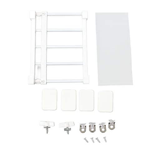 ANKROYU Einstellbare Spannstabschelf -Regal Erweiterbarer Lagerregal Rack Sturdes PP und Stahlrohrmaterial für Schrankschrank 14,2 Zoll Breite Nagelfreie Installation (30-40 cm) von ANKROYU