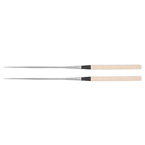 ANKROYU Essstäbchen aus Edelstahl, japanische Sushi-Essstäbchen, Lebensmittel-Essstäbchen, Küchen-Essstäbchen, Holzgriff, umweltfreundliche Essstäbchen für (Ankroyu0hlom-12) von ANKROYU