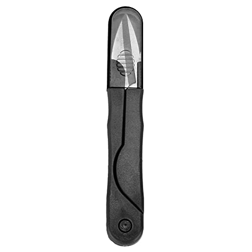 ANKROYU Fadenschneider, Mini-Schere, tragbarer Garnschneider aus Edelstahl mit Schutzhülle zum Nähen, Sticken, Basteln, Schneidern (Schwarzes Kartensaugen) von ANKROYU