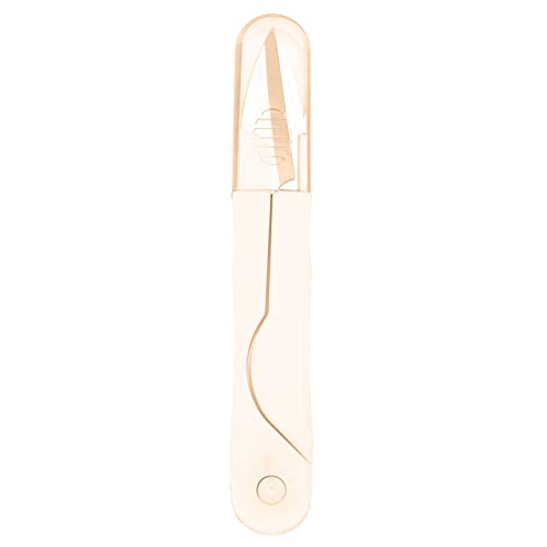 ANKROYU Fadenschneider, Mini-Schere, tragbarer Garnschneider aus Edelstahl mit Schutzhülle zum Nähen, Sticken, Basteln, Schneidern (Weiße Karte saugen) von ANKROYU