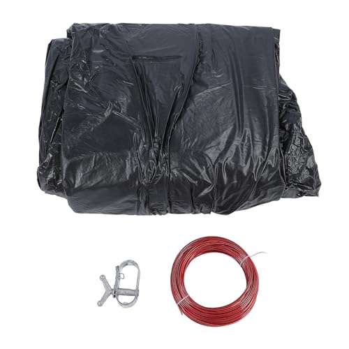 ANKROYU Hochleistungs -Winterpool -Abdeckung über gemahlenem kaltem UV -resistenten Schwimmbadabdeckung für Außenpools mit Stahlkabel und Winden 1200 -Zoll -PE -Material (Typ a) von ANKROYU