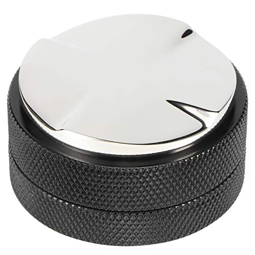 ANKROYU Kaffeemanipsverteiler Leveler Tool Premium Edelstahl einstellbare Höhe Nicht -Schlupf -Faden Ergonomisches Design für Espresso Kaffee machen Barista Home Office Schwarz 515g 515g (black) von ANKROYU