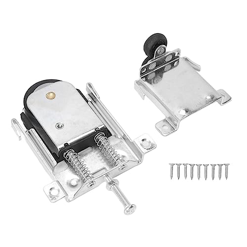 ANKROYU Kleiderschrankscheibe Schiebräder Cam Design Anti -Entgleisungs -Rollenräder für Schranktüren Schranktüren Hochleistungs -verzinktes Eisen -Nylonmaterial 2 oder 3 Pack -Har (Klein) von ANKROYU