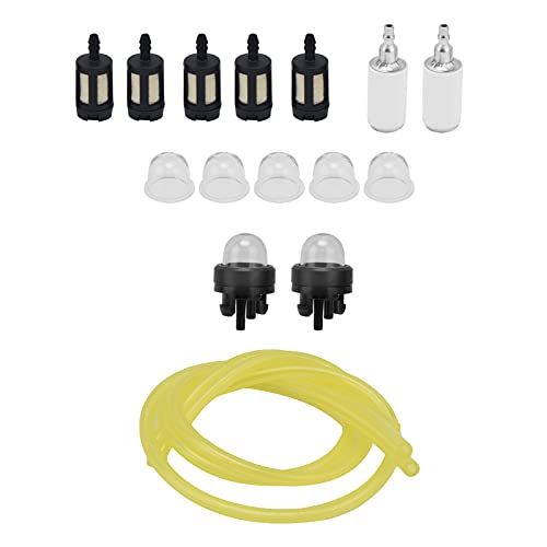 ANKROYU Kraftstoff Filters ch lauch Glühbirne Kit Eisen Gummi Haltbare Ersatzteile Für Zama Handwerker Trimmer Rasenmäher Elektrische Kettensägen 5 Kraftstoff Filter 5 weiße Kappen von ANKROYU