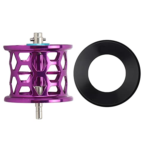 ANKROYU Legierungsköderguss -Konvertierung Spulen 32mm Fischereizubehör mit Dämpfungsflosse -Premium Leicht leicht für Baitcasting -Rollen Blau oder Lila (Lila dann) von ANKROYU