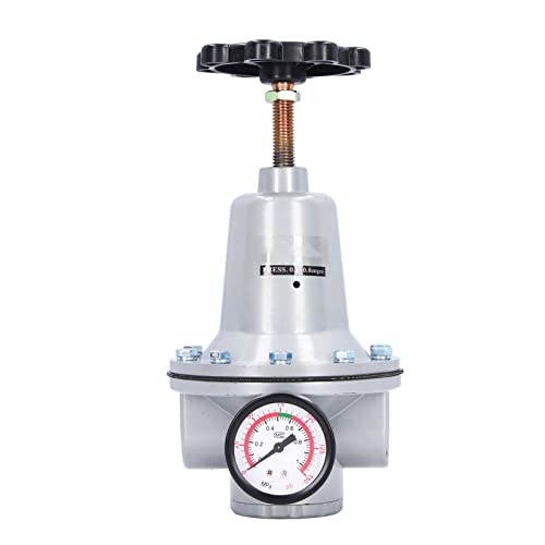 ANKROYU Luftdruckrinderungsventil Pneumatischer Regler mit Hochleistungs -Aluminiumlegierungskörper 0,05 bis 0,63 MPa Reichweite für industrielle Luftkompressorsysteme (Qty-25) von ANKROYU