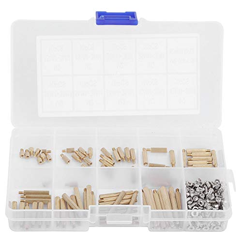 ANKROYU M2 Edelstahl Sechskantmutter Messing Standoff Kit 270pcs Anti -Montage -Hardware für Elektronik -DIY -Maschinenreparaturprojekte ANKROYU M2 Edelstahl Sechskantmutter Messing Standoff Kit 270pcs Anti -Montage -Hardware für Elektronik -DIY -Maschinenreparaturprojekte von ANKROYU