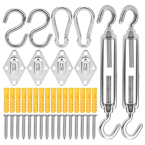 ANKROYU Markise -Hardware -Anpassung aus Edelstahl Rhombus Schnalle Feder Haken Schwere wasserdichte rostbesichtige Segelschattenzubehör für Outdoor Boot Marine Camping Garden Mark von ANKROYU
