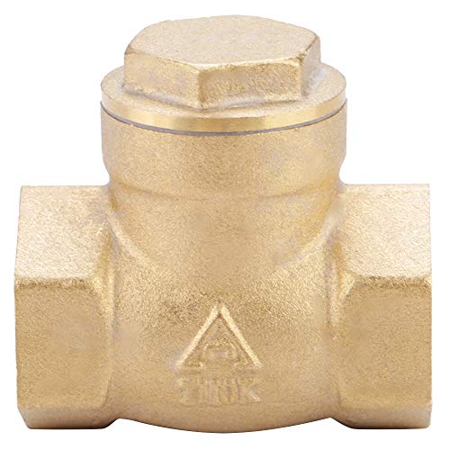 ANKROYU Messingschwung -Check -Ventil Langlebig Einwegs Nicht -Rückkehrventil für Wasserrohre mit Gewindeverbindung DN15 DN20 DN25 Optional (DN15) von ANKROYU