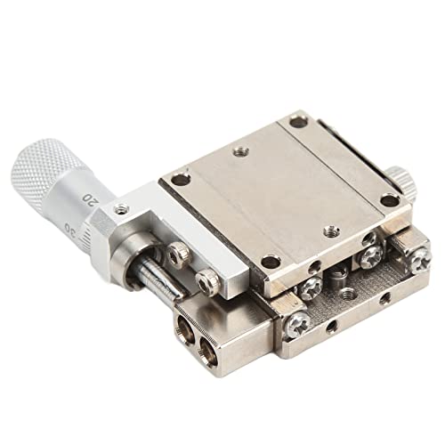 ANKROYU Precision Linear Stage Manual Translation Platform 25x25mm Schiebetabelle mit Mikrometer -Einstellung für optische Instrumentenprüfung mechanische Positionierung SUS440C Ma von ANKROYU