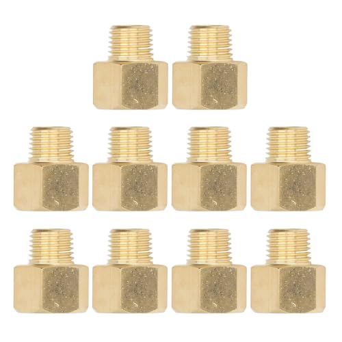 ANKROYU Premium -Messing -Rohrverfügungen 3/8 -Zoll -NPT Männlich bis 1/4in NPT Weibliche Gewinde -Adapter Feste Messinganschlüsse für Duschwanne Ausgabesanlagen 10 Pack ANKROYU Premium -Messing -Rohrverfügungen 3/8 -Zoll -NPT Männlich bis 1/4in NPT Weibliche Gewinde -Adapter Feste Messinganschlüsse für Duschwanne Ausgabesanlagen 10 Pack von ANKROYU