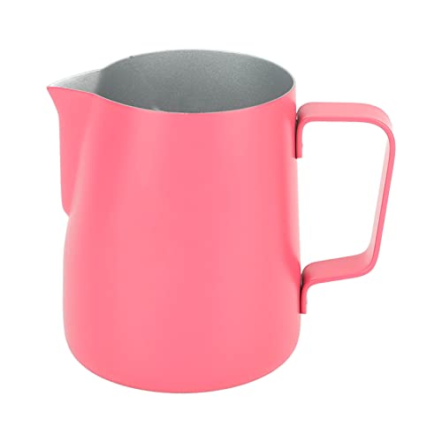 ANKROYU Professional Milk Frothing Pitcher 380ml Stainless Steel Barista Grade Frother Cup with Pointed Spout for Latte Art Coffee Tea Making Home Cafe Use Durable 304 Food Safe Ma (Rot) von ANKROYU