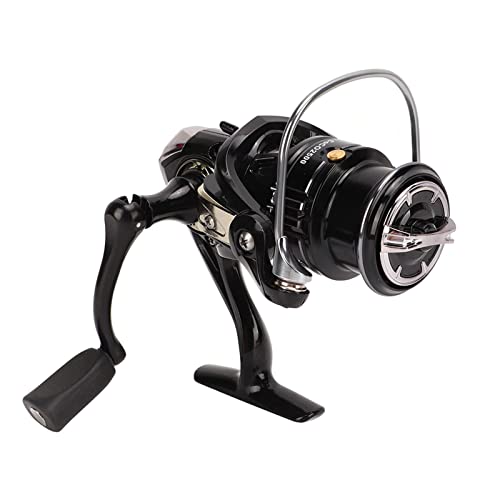 ANKROYU Professionelle Metallspinnfischerei Rollen 5.2: 1 Getriebe Verhältnis Edelstahl Spindel Messing Zahnrad Gussguss großer Linienbecher für Salzwasser Süßwasserfischen (Coco2500) von ANKROYU