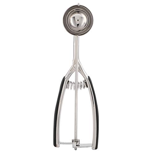 ANKROYU Professioneller Eisportionierer aus Edelstahl, Mehrzweck-Melonenausstecher, Keksausstecher, Küchenwerkzeug zum Backen, Dessert, Eiscreme, Obst, 304 Edelstahl, hochglanzpoli (39 mm) (44 mm) von ANKROYU